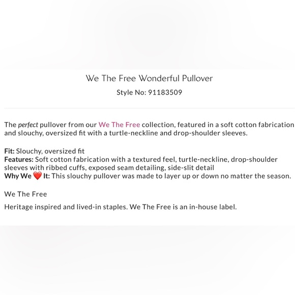 NWT Free People We the Free S Wonderful Pullover in Grey Heather New Tunic $128 - Picture 5 of 7